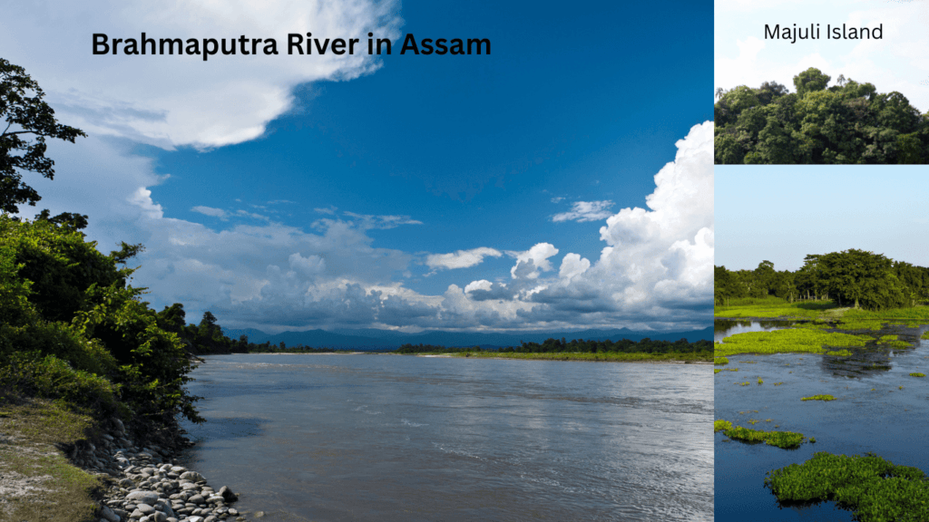Brahmaputra River in Assam Majuli Island
