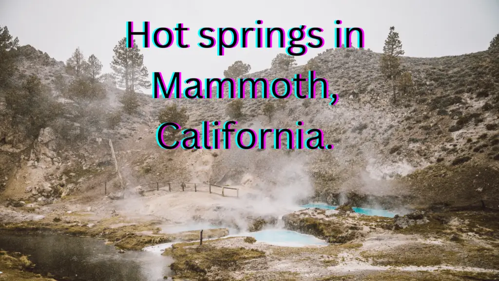 Natural hot springs in the Western USA -Mammoth Hot Springs in California