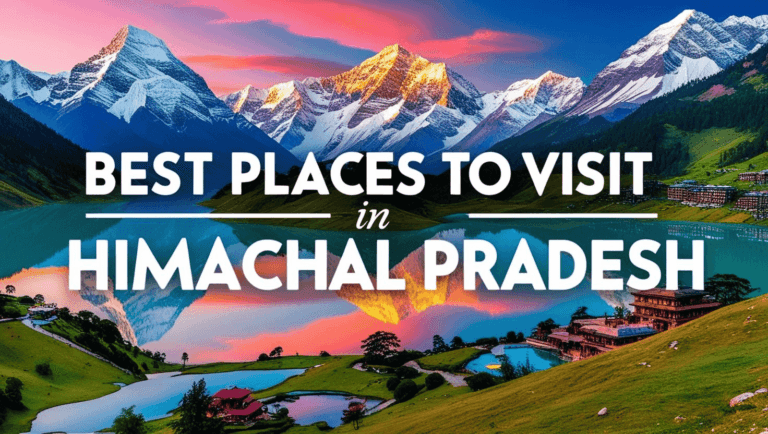 Best Places to visit in Himanchal created by Canva